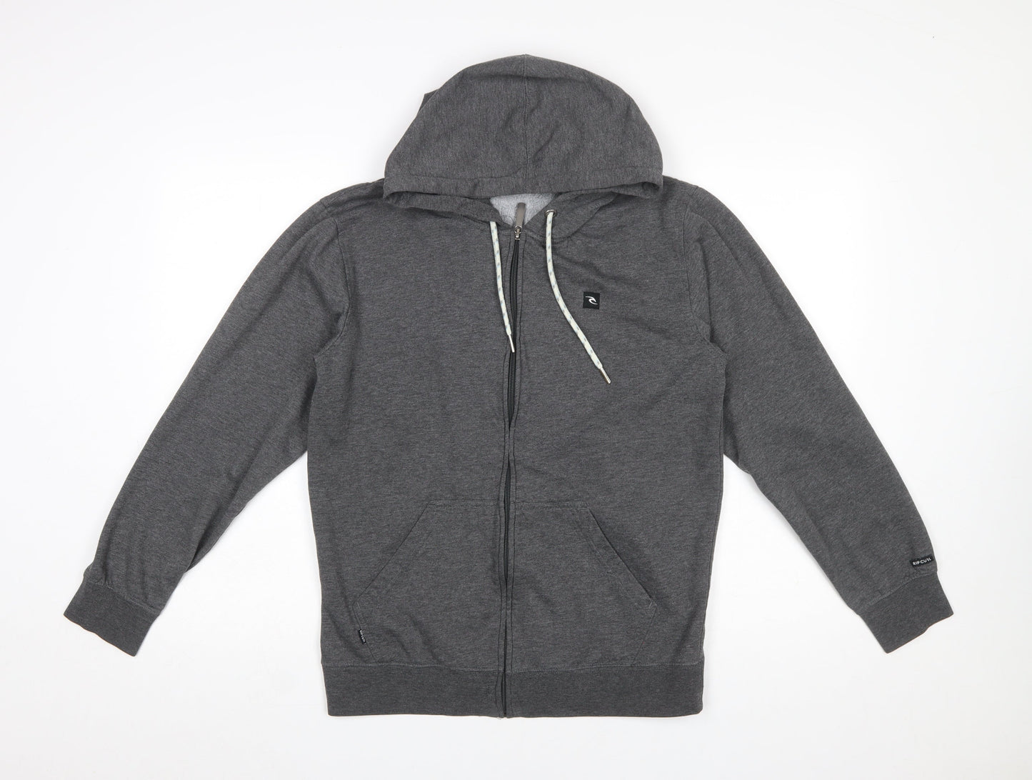 Mens UK Size S RIP CURL Grey Full Zip Hoodie