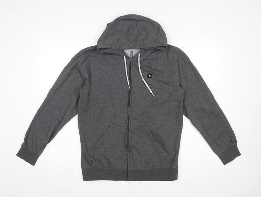 Mens UK Size S RIP CURL Grey Full Zip Hoodie