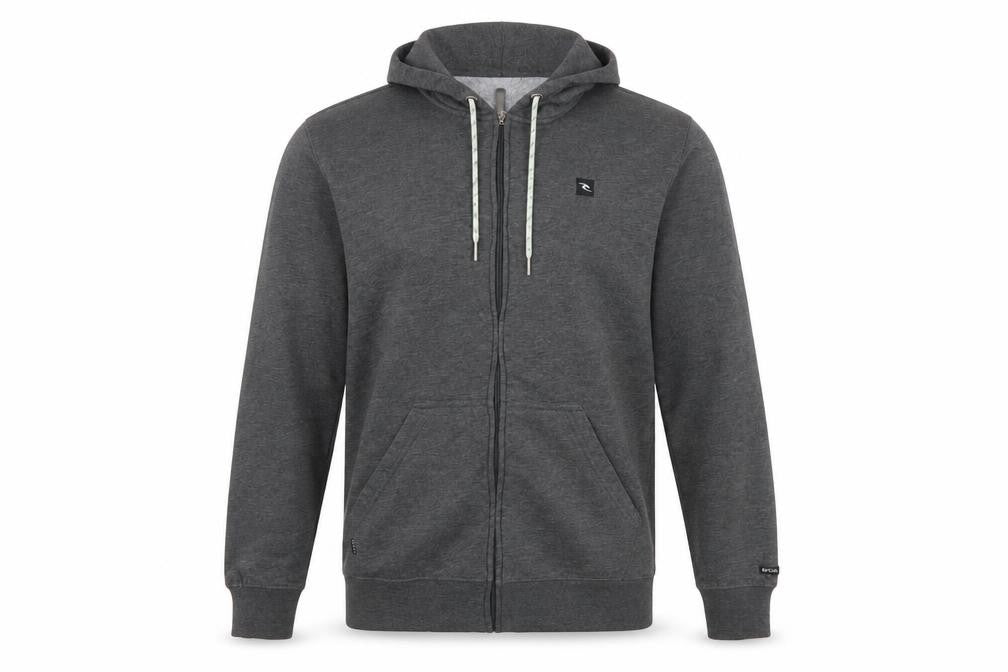 Mens UK Size S RIP CURL Grey Full Zip Hoodie