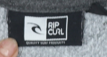 Mens UK Size S RIP CURL Grey Full Zip Hoodie