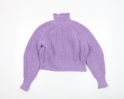 Womens UK Size 8 H&M Purple Pullover Jumper