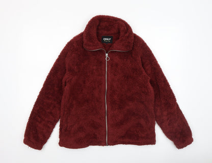 Womens UK Size XS Only Red Basic Jacket
