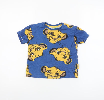 Disney Baby Blue Simba The Lion King T-Shirt 24 Months Unisex Cotton