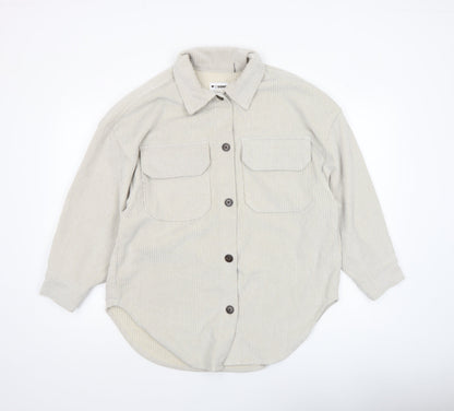 Womens UK Size S CISONO Beige Shirt Jacket