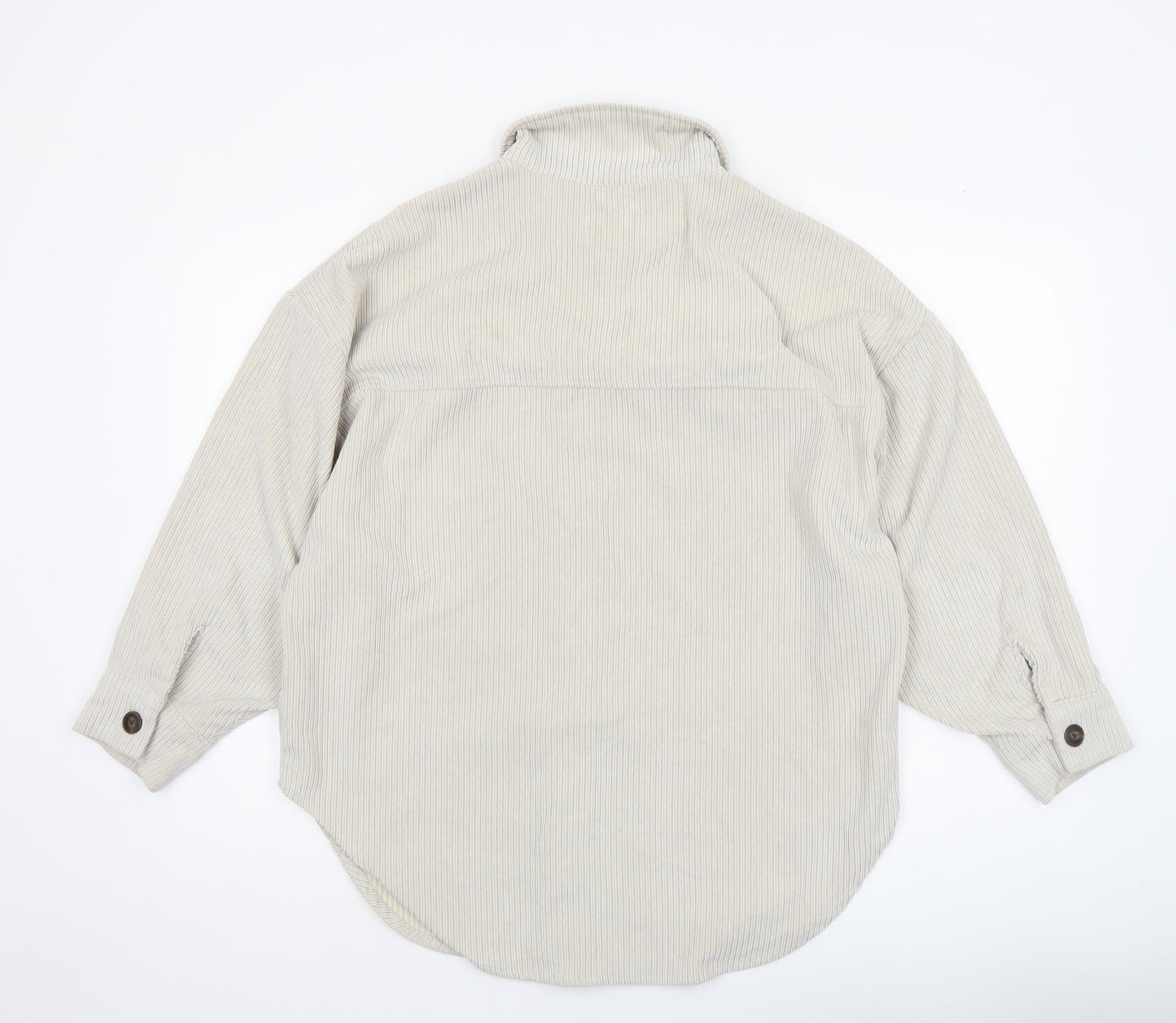 Womens UK Size S CISONO Beige Shirt Jacket