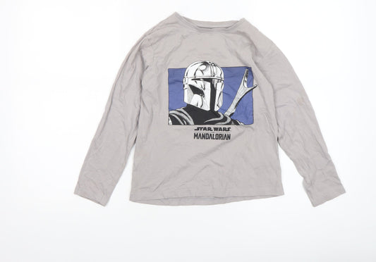 Boys UK Size 8-9 Years Primark Beige Basic T-Shirt
