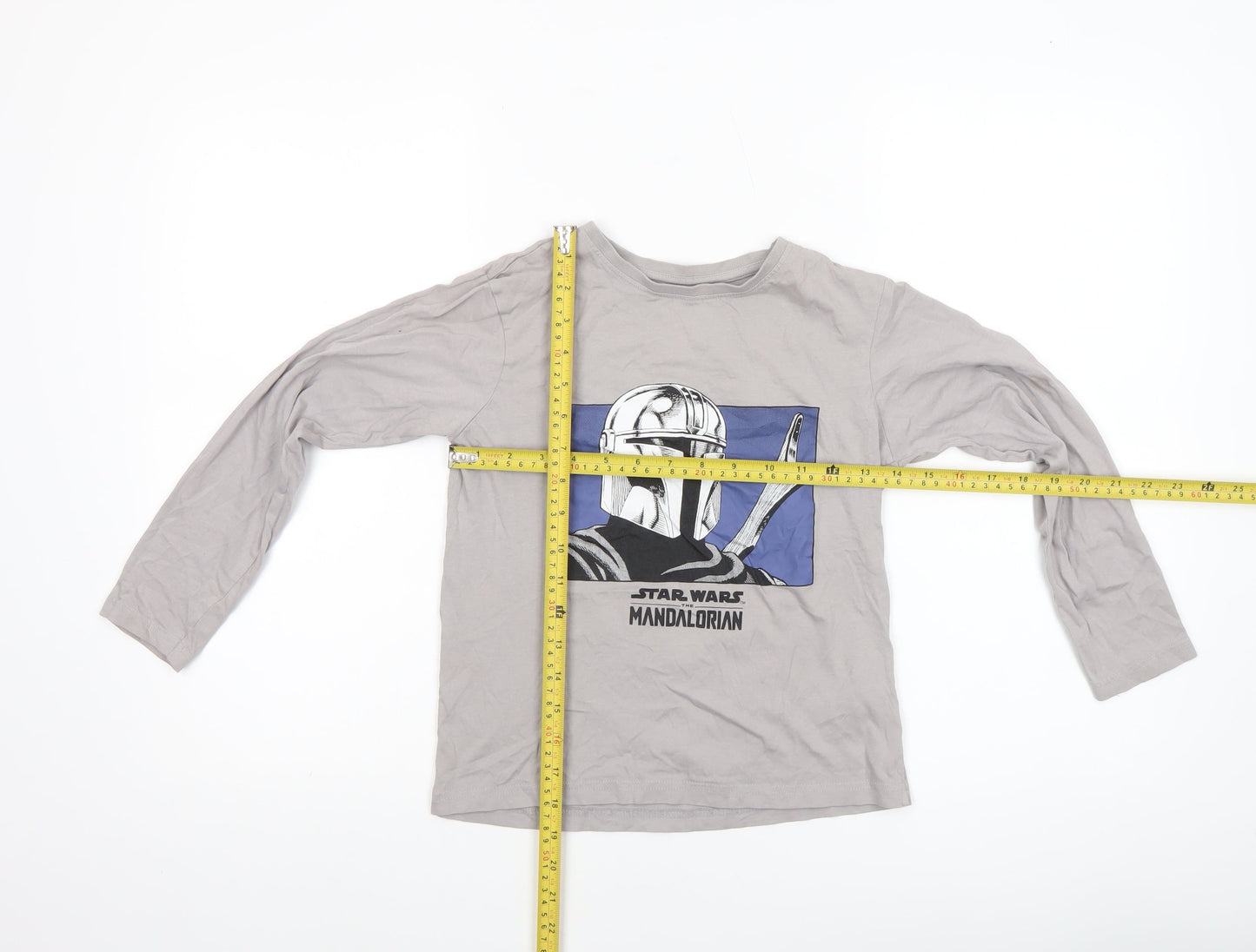 Boys UK Size 8-9 Years Primark Beige Basic T-Shirt