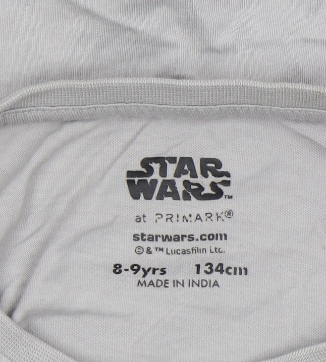 Boys UK Size 8-9 Years Primark Beige Basic T-Shirt