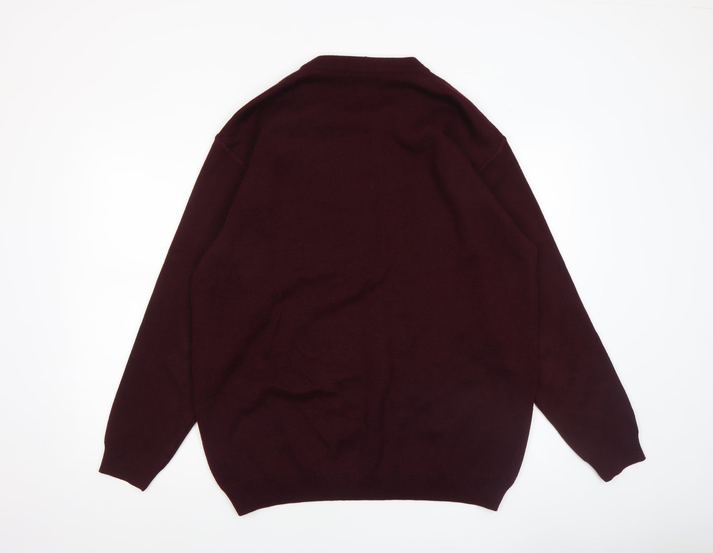 Mens UK Size 2XL Gilt Edge Red Pullover Jumper