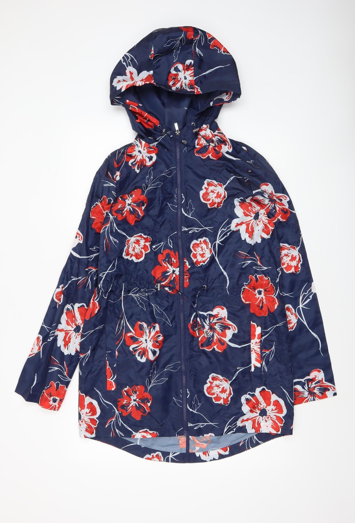 Womens UK Size S Dunnes Blue Rain Coat