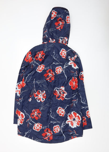 Womens UK Size S Dunnes Blue Rain Coat