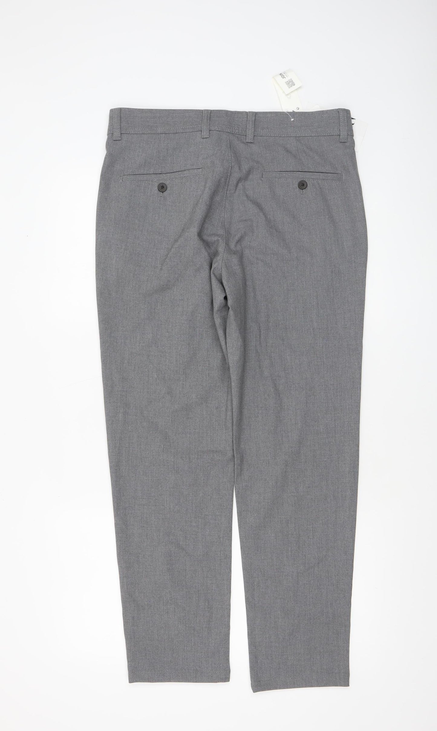 Zara Men's Grey Slim Fit Chino Trousers Size 30 Regular
