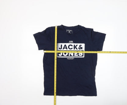 Mens UK Size M JACK & JONES Blue  T-Shirt
