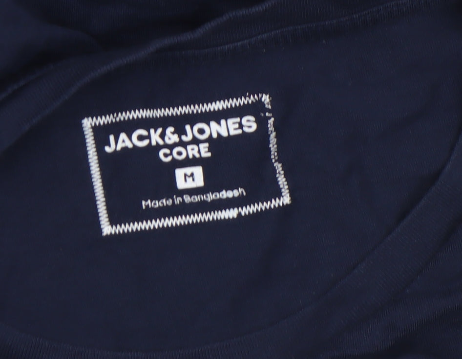 Mens UK Size M JACK & JONES Blue  T-Shirt
