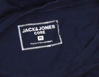 Mens UK Size M JACK & JONES Blue  T-Shirt