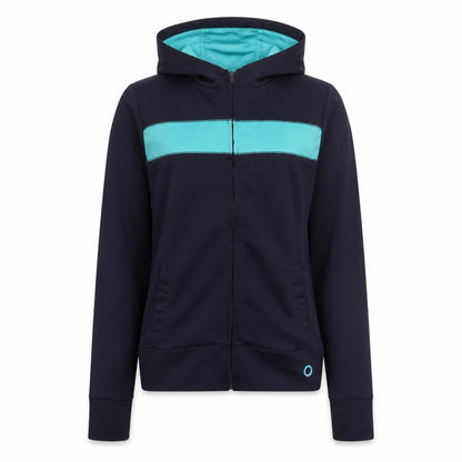 Womens UK Size 8 Denim Co Blue Full Zip Hoodie