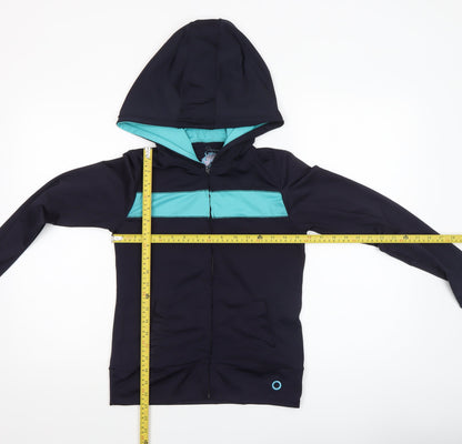 Womens UK Size 8 Denim Co Blue Full Zip Hoodie