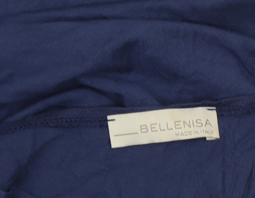 Womens UK Size 12 Bellenisa Blue Basic Blouse