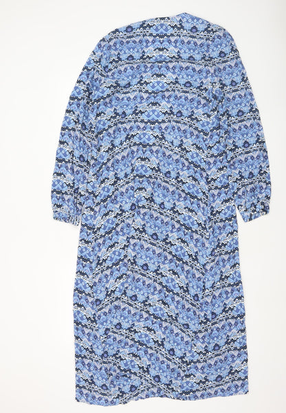 Paul Costelloe Women Multicoloured Size 10 Bohemian Geometric Beach Cover Up