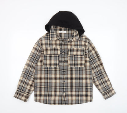 Boys UK Size 10 Years Zara Beige Shirt Jacket