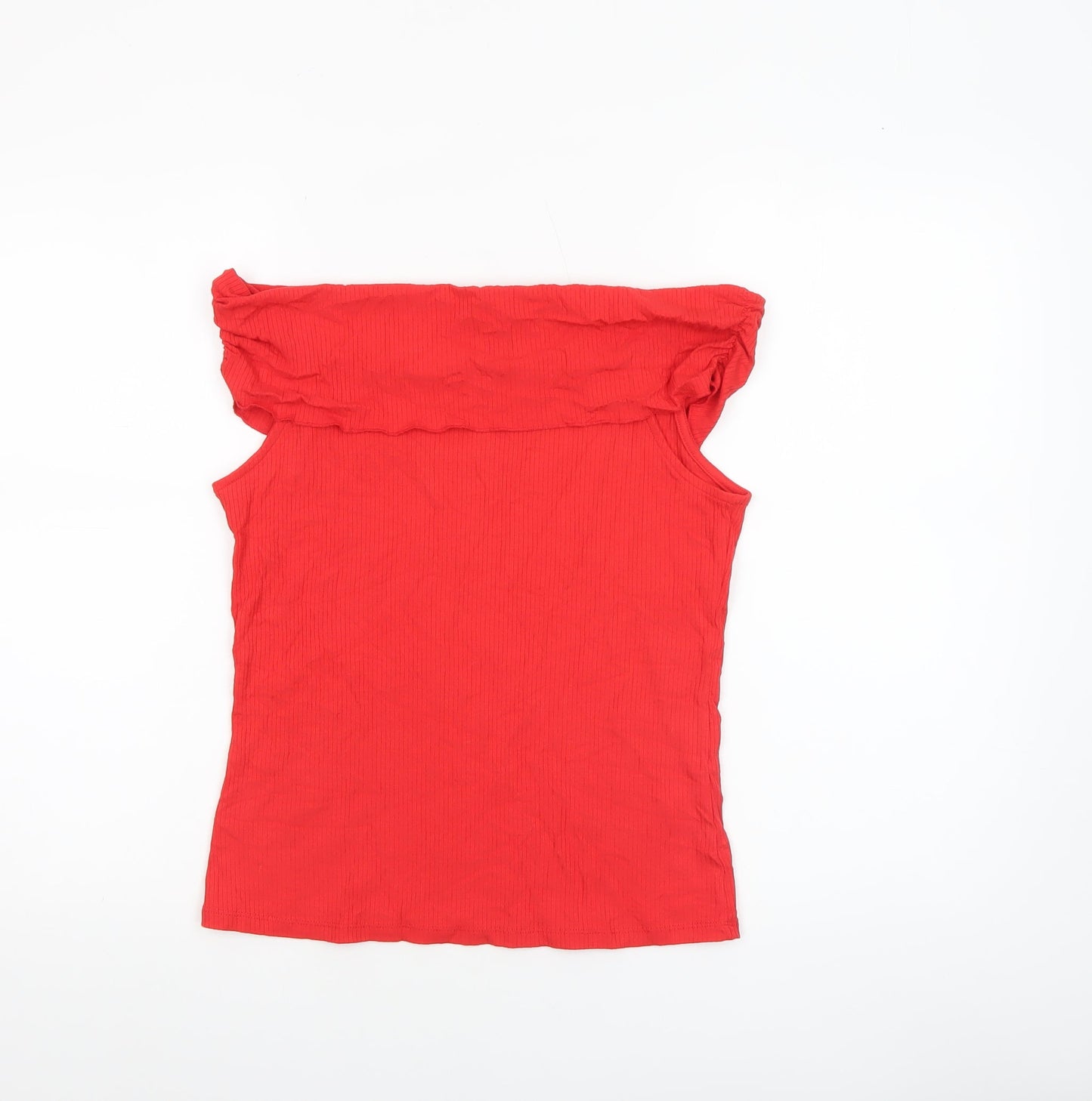 Womens UK Size 12 Savida Red Off the Shoulder Blouse