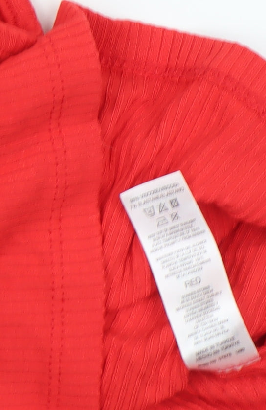 Womens UK Size 12 Savida Red Off the Shoulder Blouse