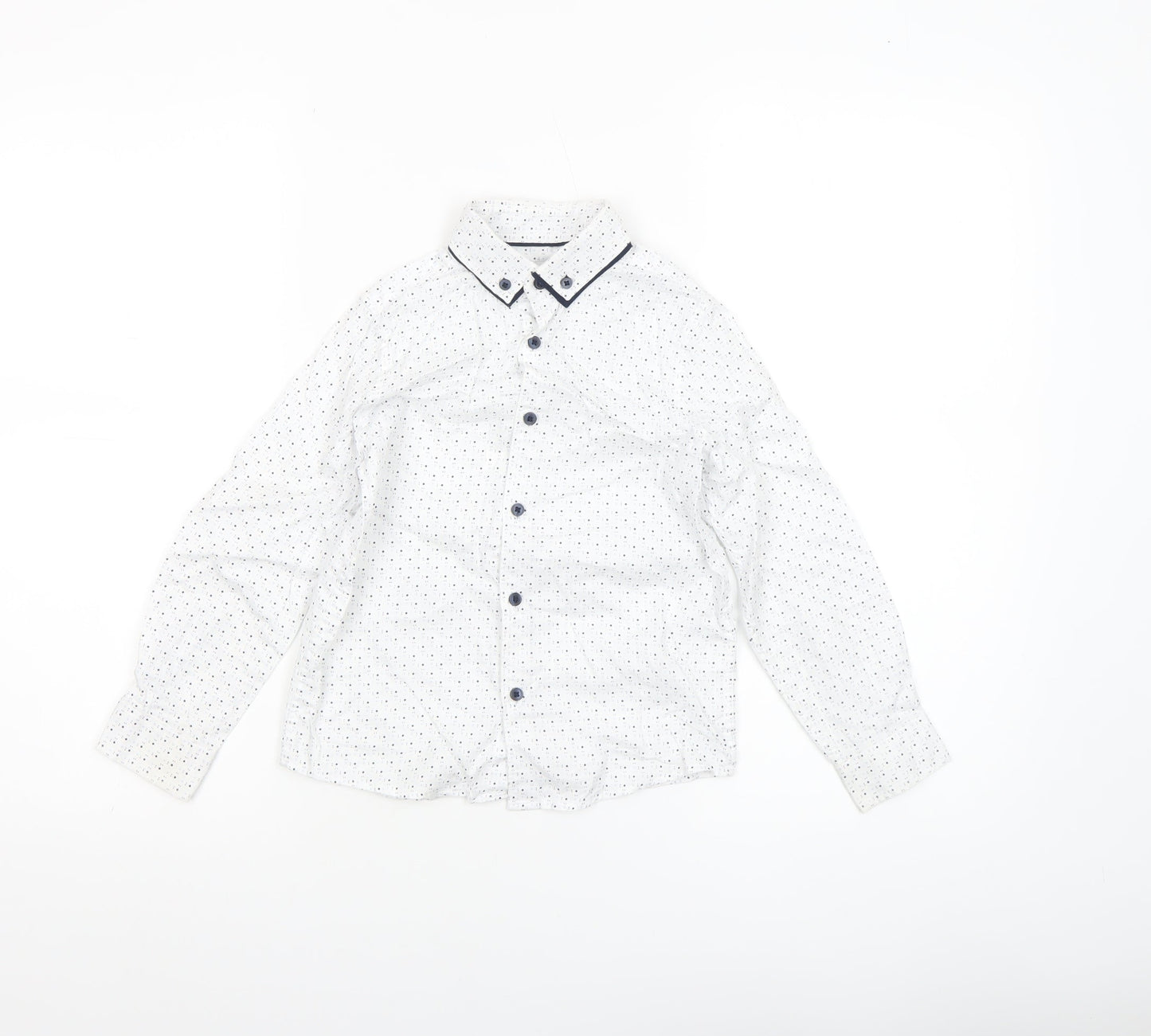 Boys UK Size 6 Years NEXT White Basic Button-Up