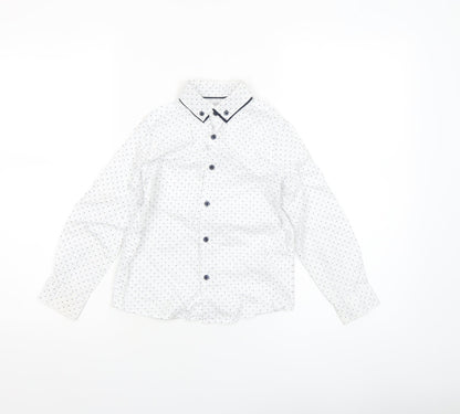 Boys UK Size 6 Years NEXT White Basic Button-Up