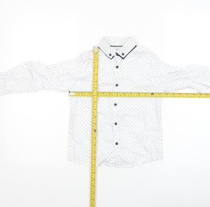 Boys UK Size 6 Years NEXT White Basic Button-Up