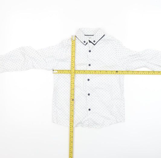 Boys UK Size 6 Years NEXT White Basic Button-Up