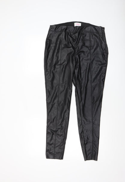Womens UK Size 14 Savida Slim Fit Leggings Black Trousers