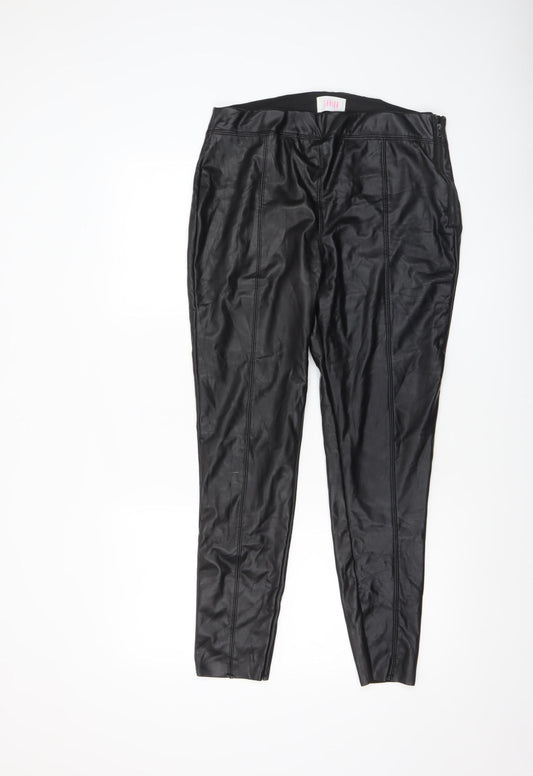 Womens UK Size 14 Savida Slim Fit Leggings Black Trousers