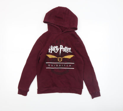 Boys UK Size 9-10 Years Harry Potter Red Pullover Hoodie