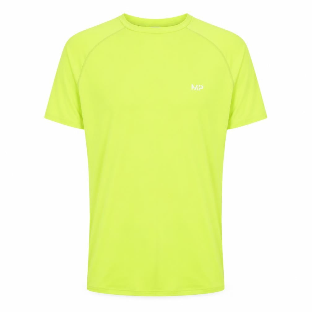 Mens UK Size XL MP Yellow Running & Jogging Gym & Training CrossFit T-Shirt