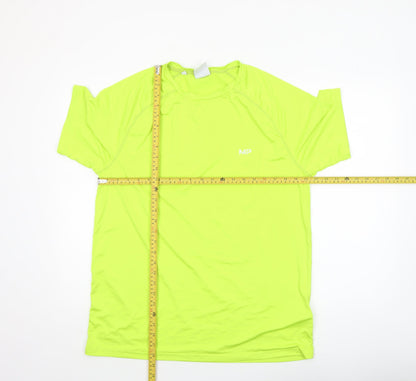 Mens UK Size XL MP Yellow Running & Jogging Gym & Training CrossFit T-Shirt