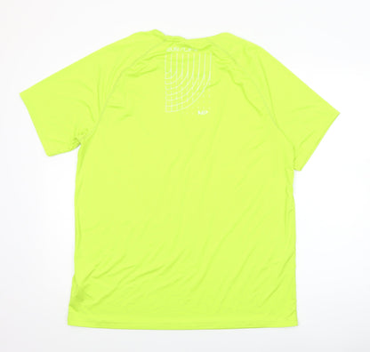 Mens UK Size XL MP Yellow Running & Jogging Gym & Training CrossFit T-Shirt