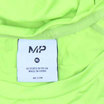 Mens UK Size XL MP Yellow Running & Jogging Gym & Training CrossFit T-Shirt