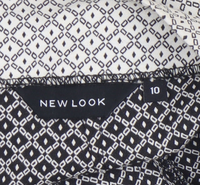 Womens UK Size 10 New Look Straight & Pencil Twill Skirt