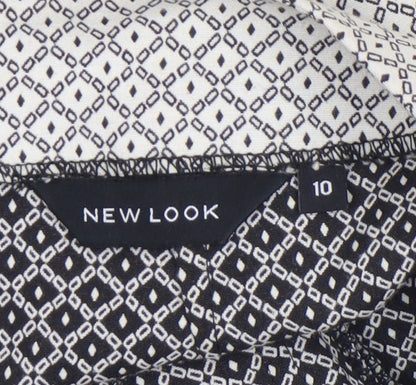 Womens UK Size 10 New Look Straight & Pencil Twill Skirt