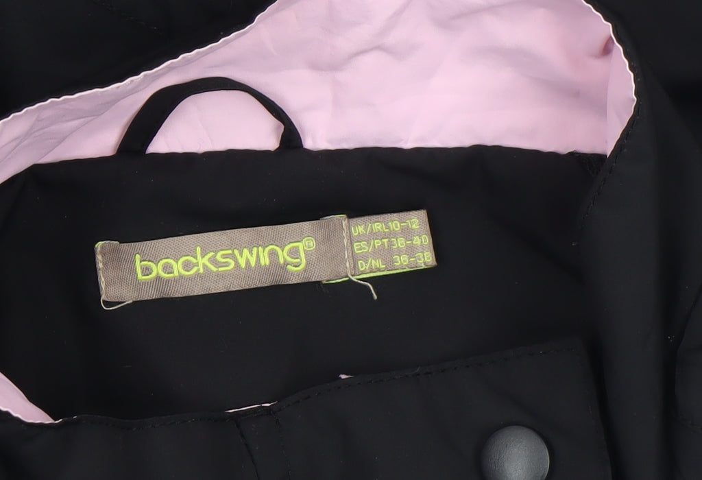 Womens UK Size 10 Backswing Black Basic Jacket