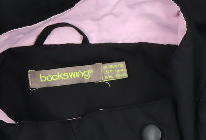 Womens UK Size 10 Backswing Black Basic Jacket