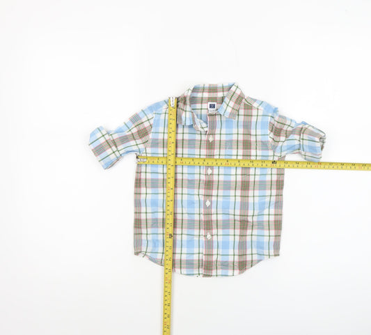 Janie and Jack Unisex Baby Plaid Button-Up Shirt 18–24 Months Cotton