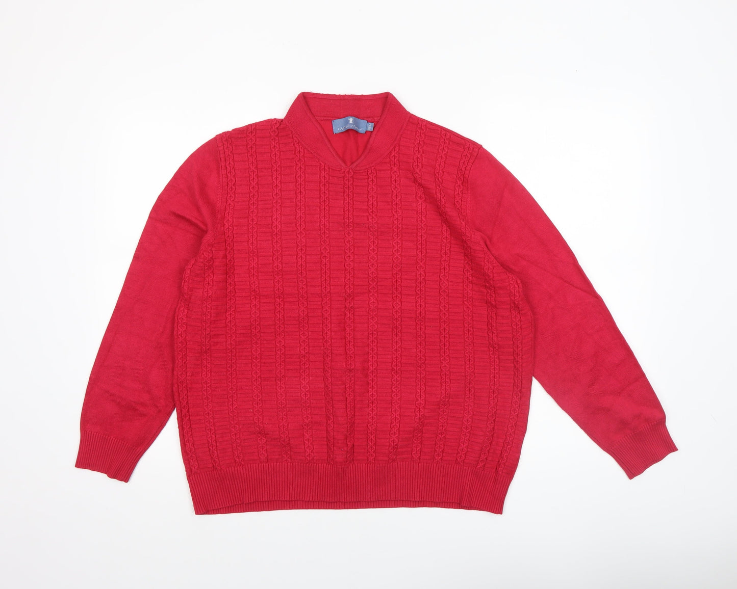 Womens UK Size 18 Castle of Ireland Red Pullover Jumper