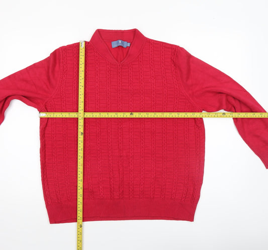 Womens UK Size 18 Castle of Ireland Red Pullover Jumper