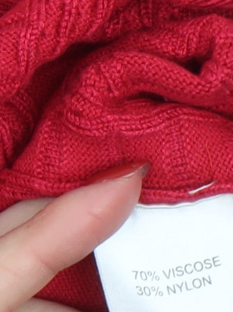 Womens UK Size 18 Castle of Ireland Red Pullover Jumper