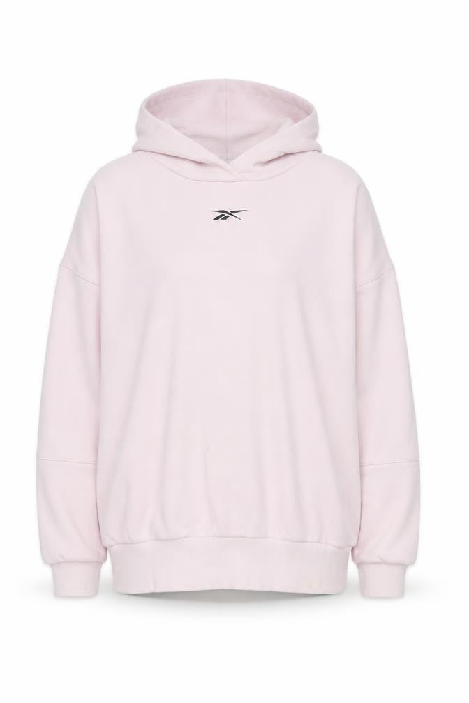 Womens UK Size L Reebok Pink Pullover Hoodie