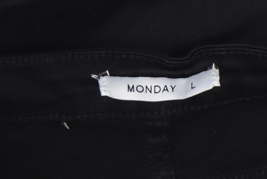 Womens UK Size L Monday Slim Fit Jegging Black Trousers