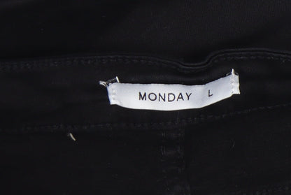 Womens UK Size L Monday Slim Fit Jegging Black Trousers