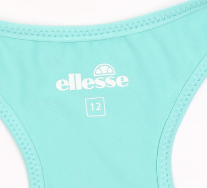 Ellesse Women's Blue Size 12 Sports Bra Racerback Medium Support