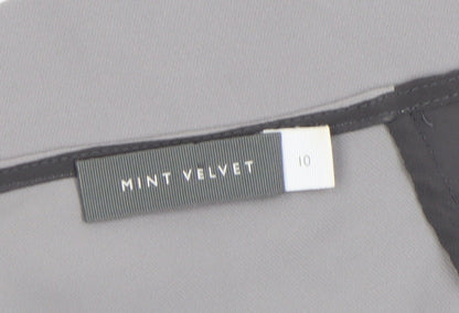 Womens UK Size 10 Mint Velvet Grey Tunic Blouse
